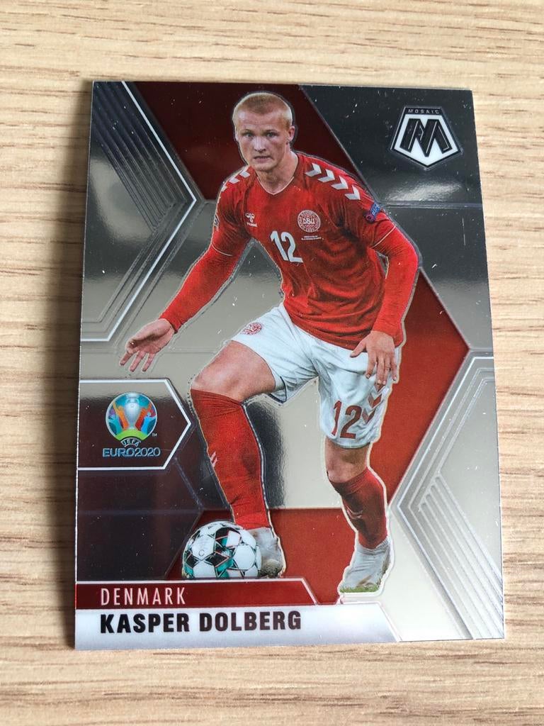 Panini Mosaic EK 2020 Kasper Dolberg, Ophalen of Verzenden, Zo goed als nieuw, Buitenlandse clubs, Spelerskaart