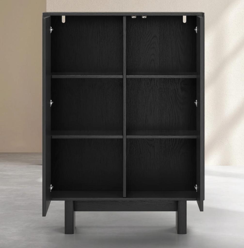 by fonQ Brikk Wandkast - Essen / Zwart | Van €1149, nu, Byfonq, Byfonq, Nieuw, Ophalen of Verzenden