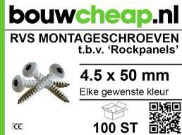 Rockpanel en schroeven bij Bouwcheap, Doe-het-zelf en Verbouw, Ophalen of Verzenden, Nieuw, Schroeven