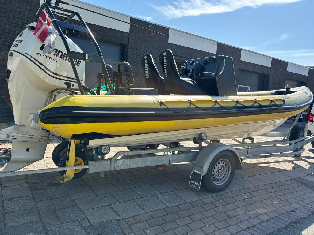 Osprey Seaharrier 660 | Evinrude 250pk etec | Trailer, Watersport en Boten, Ophalen, Gebruikt, Benzine, Overige materialen