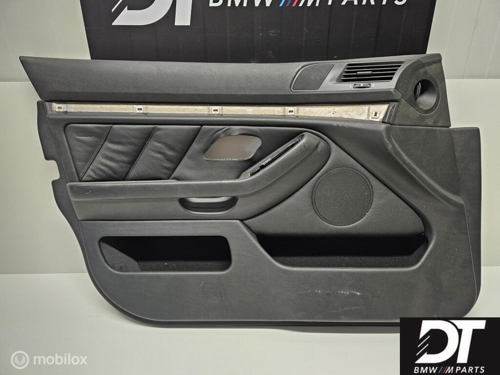 Deurpaneel links leder zwart BMW 5-serie E39 51418212773, Gebruikt, Ophalen of Verzenden, BMW, BMW