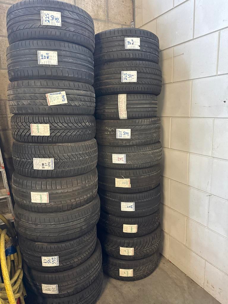 Partij gebruikte banden met goed profiel, Auto-onderdelen, Banden en Velgen, 18 inch, Gebruikt, Ophalen of Verzenden, All Season