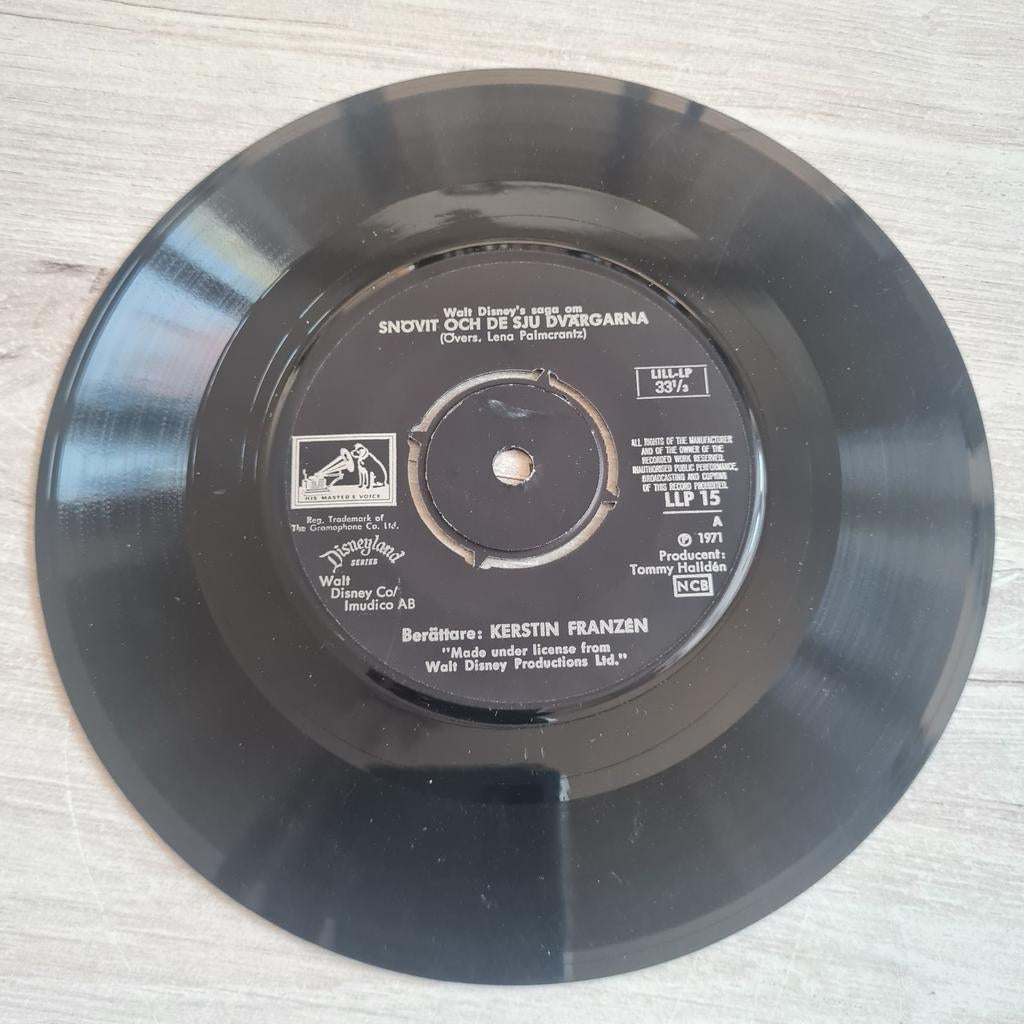 Disney Sneeuwwitje Vinyl Single, Ophalen of Verzenden, Gebruikt