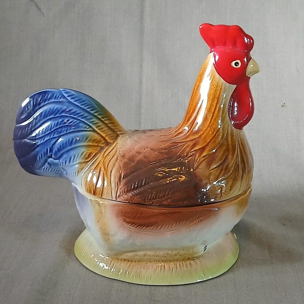 Terrine  "Haan" "Michel Caugant", Antiek en Kunst, Curiosa en Brocante, Ophalen of Verzenden