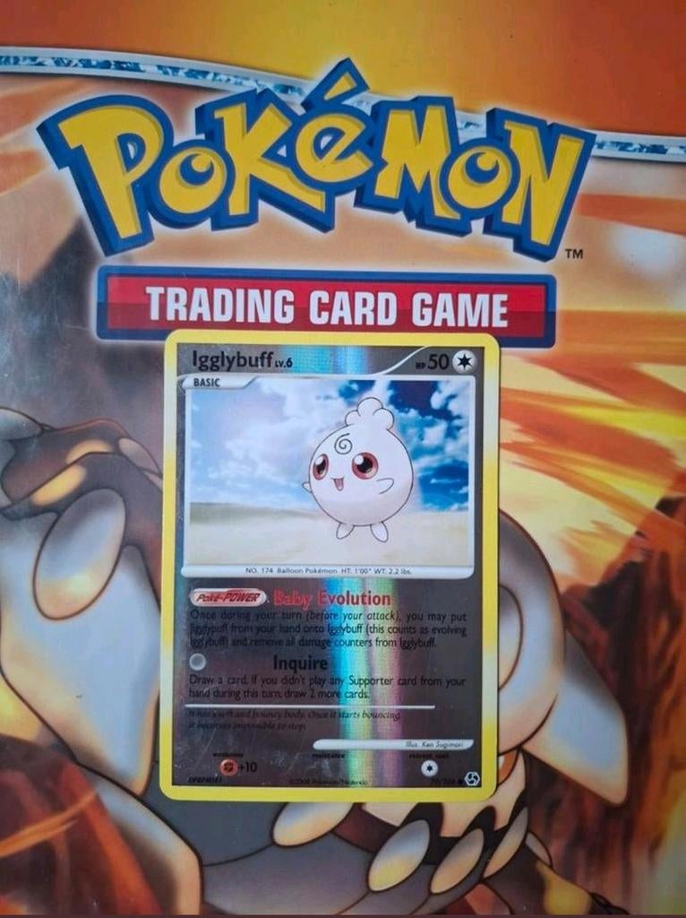 Igglybuff 70/106 Great Encounters pokemon kaart reverse holo, Ophalen of Verzenden, Foil