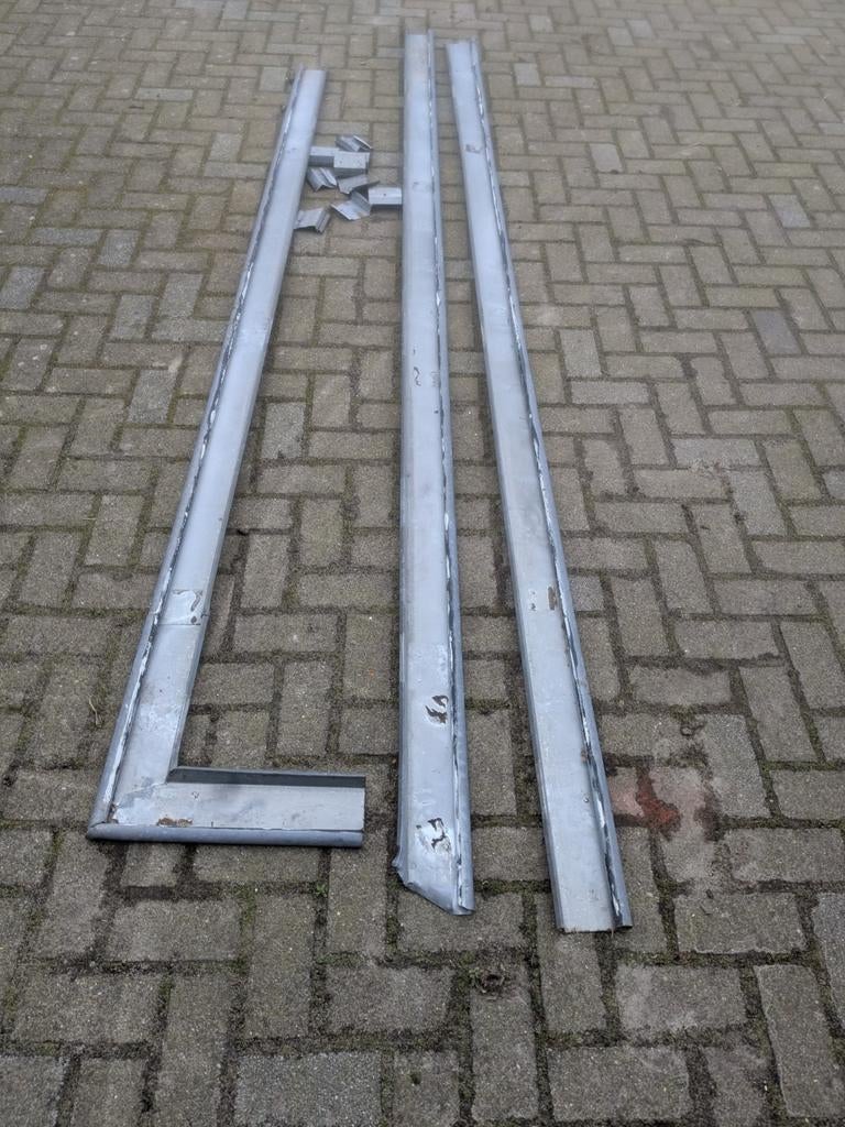 Daktrim in zink, Doe-het-zelf en Verbouw, Metalen, Ophalen, Gebruikt