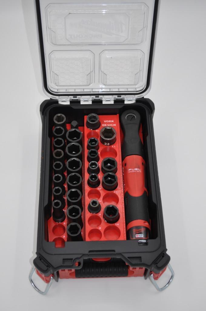 Milwaukee Packout Insert  M12 Slagmoersleutel M12 FIR12 1/2”, Almere, Nieuw, GEREED3D, Ophalen of Verzenden