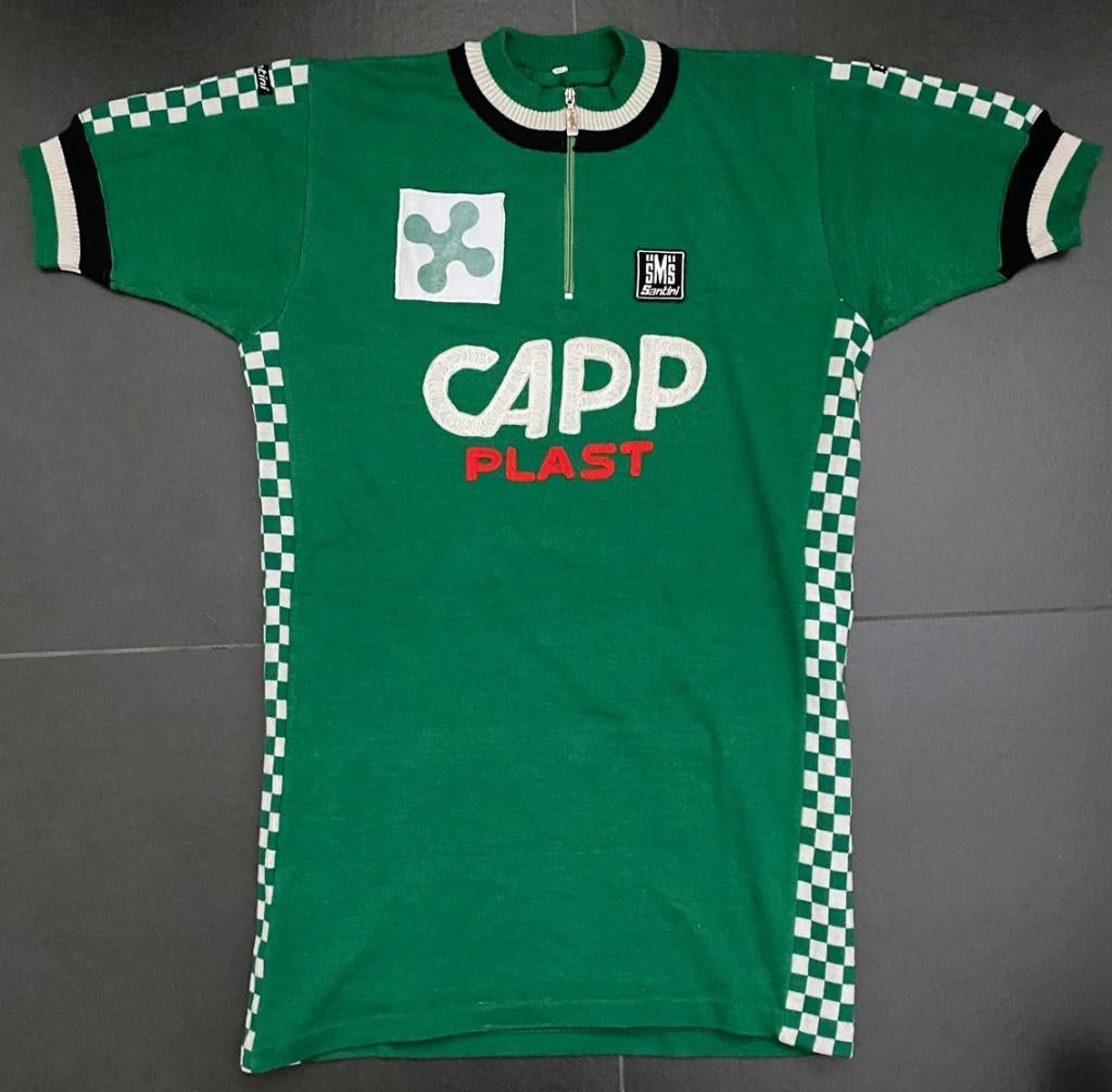 Wollen wielertrui/wielershirt CAPP PLAST, Ophalen of Verzenden, Overige typen