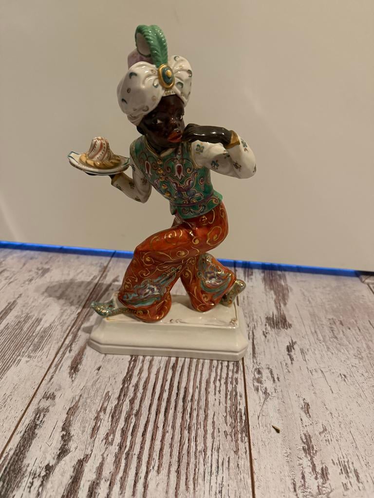 Art Nouveau Moor Beeldje - Schwarzburger Werkstätten, Antiek en Kunst, Ophalen of Verzenden
