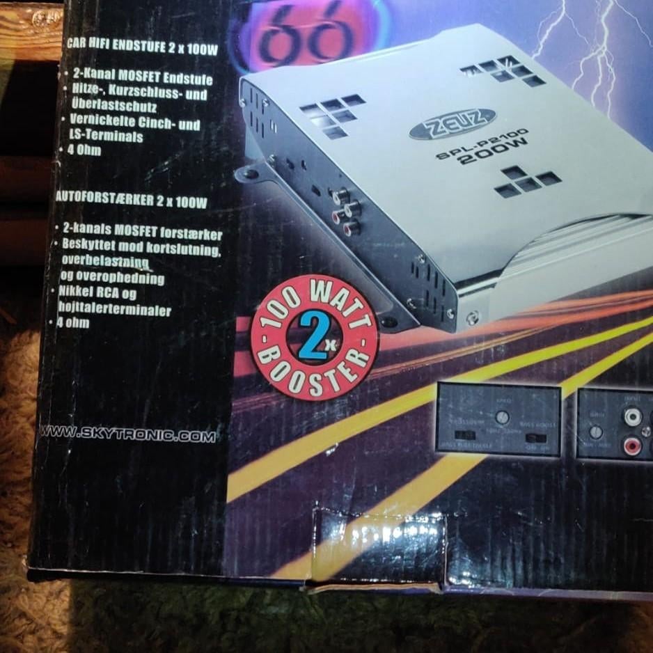 HIFI carversterker 2x 100 watt rms, Auto diversen, Autospeakers, Ophalen of Verzenden, Nieuw
