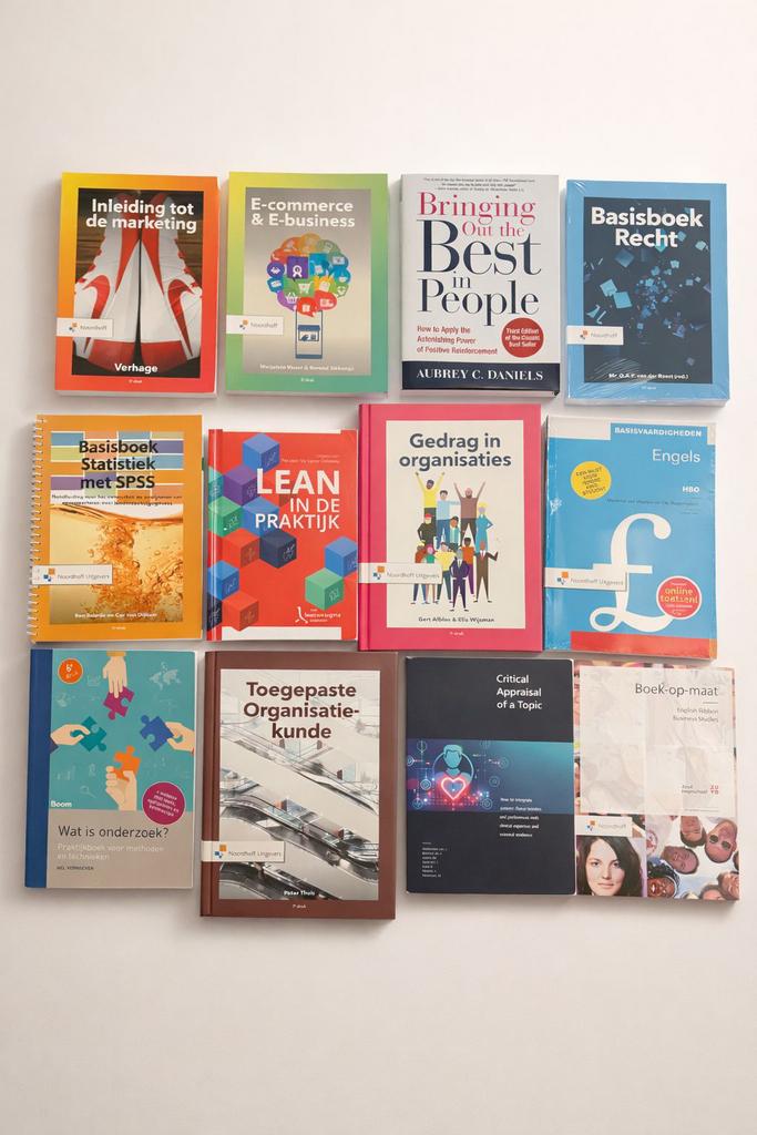 diverse studieboeken voor HBO (o.a. BK, CE, HRM)., Boeken, Ophalen, Zo goed als nieuw
