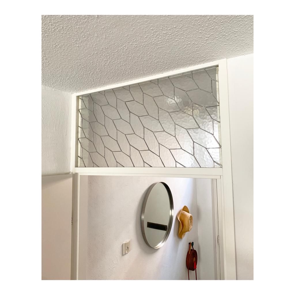 Custom made glas in lood raam, Glas in lood