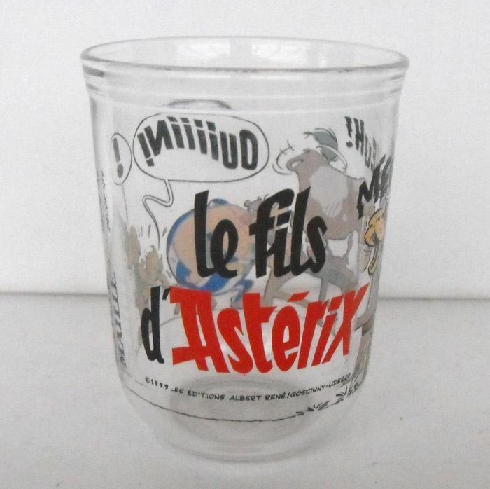 Asterix en Obelix GLAS Le Fils met koe, Ophalen of Verzenden, Asterix en Obelix, Zo goed als nieuw, Gebruiksvoorwerp