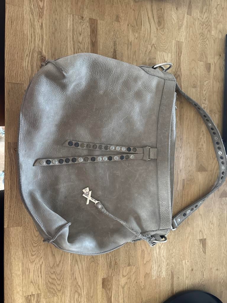 Mooie leren tas merk X Works, Ophalen of Verzenden, Zo goed als nieuw, Bruin, Handtas