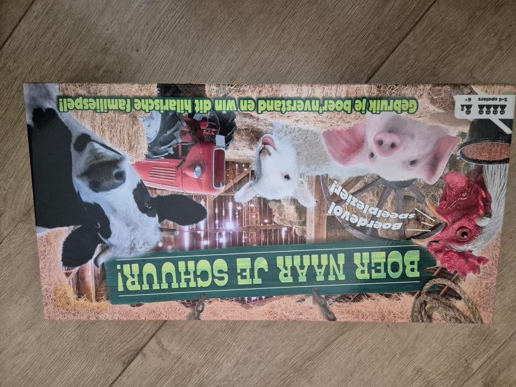 Boer naar je Schuur! - Leuk familiespel NIEUW!, Drie of vier spelers, Ophalen of Verzenden, Zo goed als nieuw, Plenty Gifts