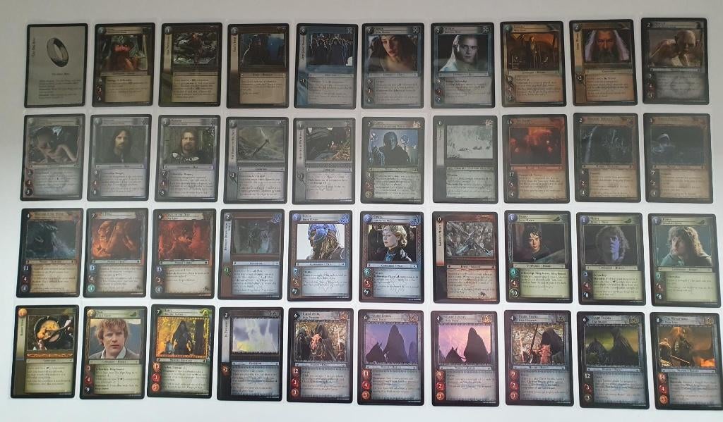 Lord of the Rings TCG - Set 19 (COMPLEET, 40 foil kaarten), Ophalen of Verzenden, Zo goed als nieuw, Spel