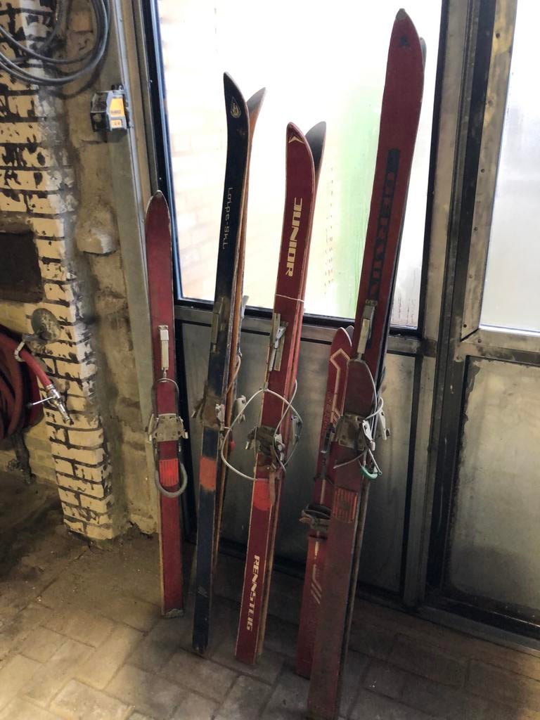 Oude houten ski's - 100 tot 170 cm. Gratis verzenden, Ophalen of Verzenden