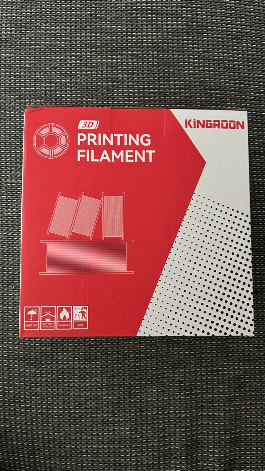 Kingroon PLA Zwart 1.75mm 5kg 3D Printer Filament (Nieuw), Ophalen of Verzenden, Nieuw, Filamentrollen