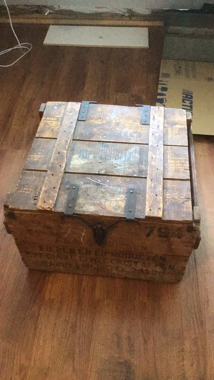 Houten kist., Ophalen, Gebruikt
