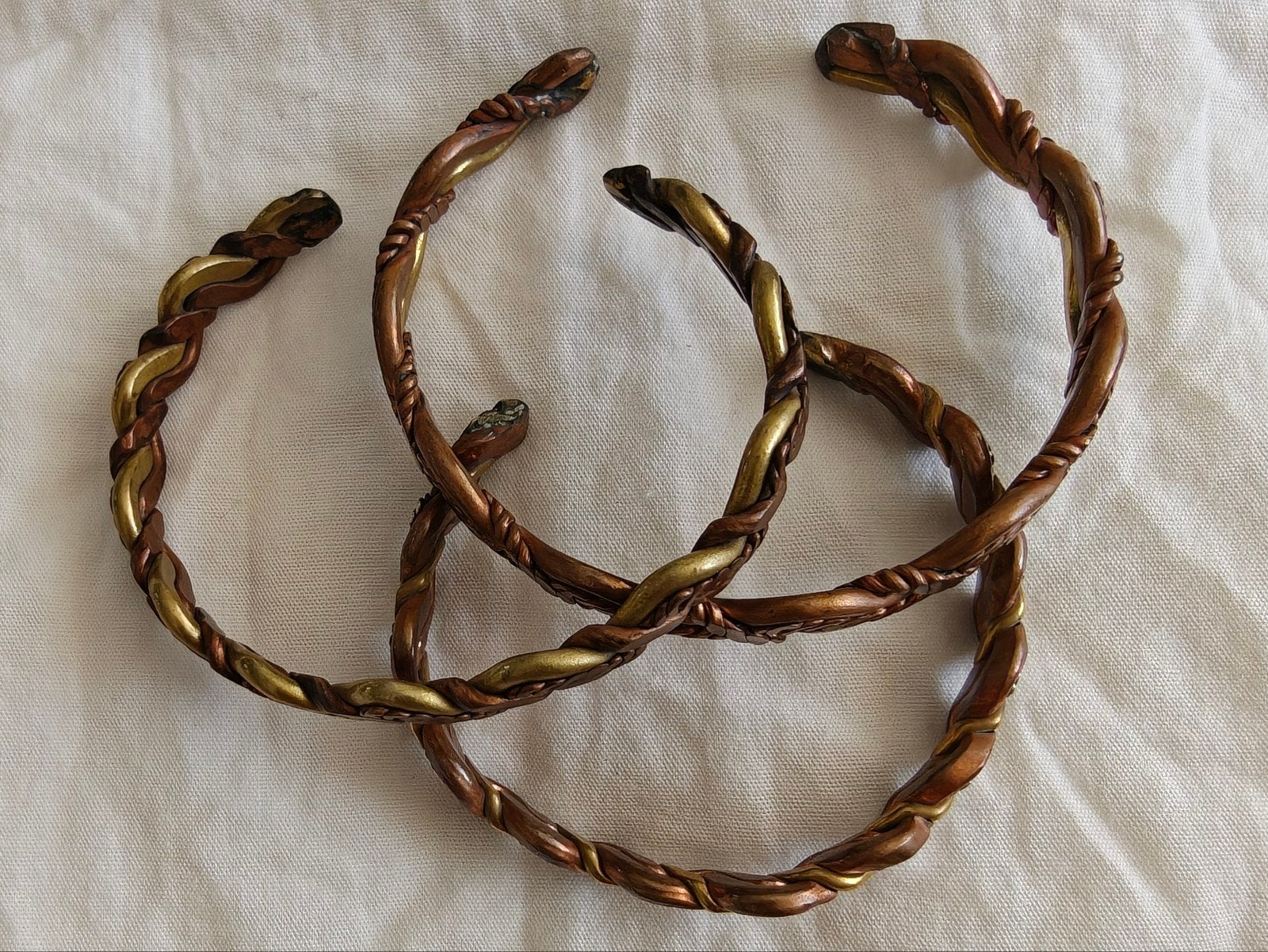 100% Handgemaakte Koperen Armband - Prijs per stuk, op is op, Ophalen of Verzenden, Nieuw, Overige kleuren, Overige materialen