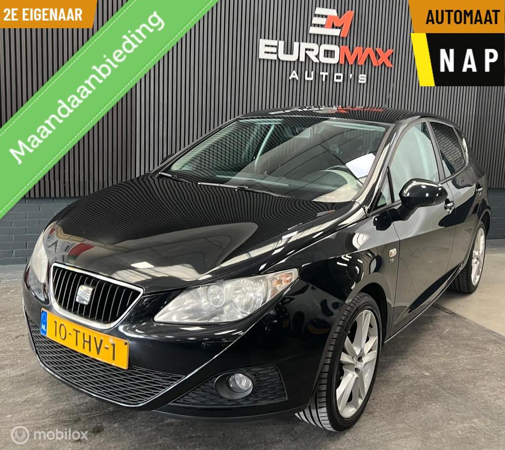 Seat Ibiza 1.2 TSI Sport Automaat | NAP | 2e eigenaar, Auto's, Euro 5, Stof, Zwart, 4 cilinders