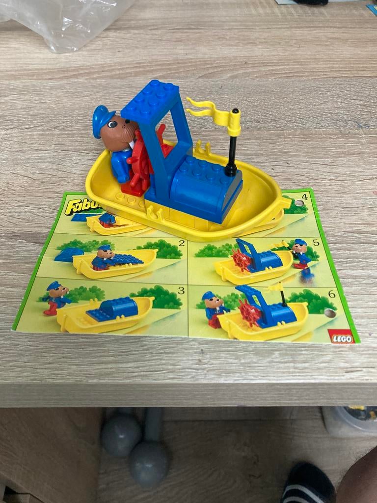 Lego Fabuland bootje met walrus, Gebruikt, Overige thema's, Lego, Ophalen of Verzenden