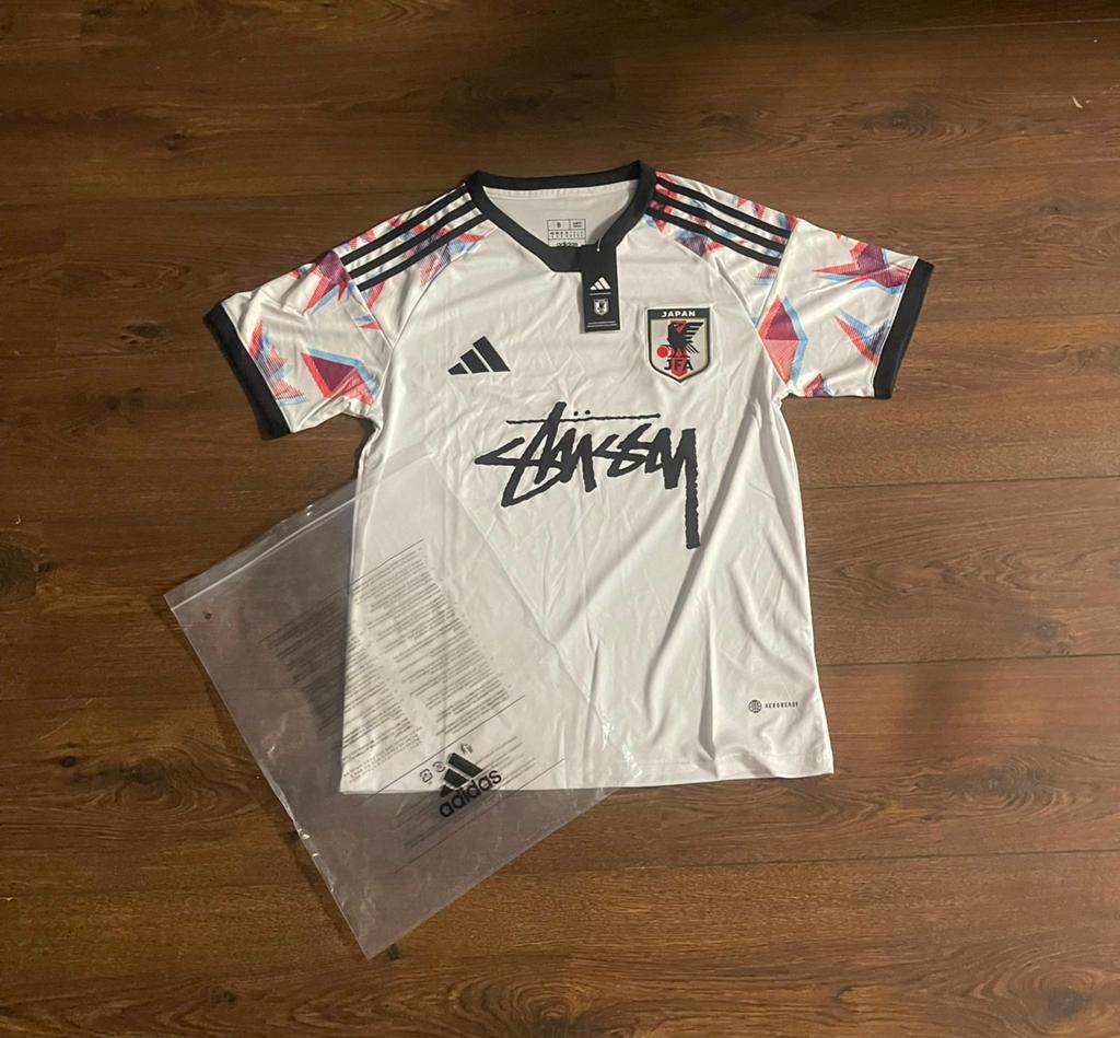 Adidas x Stussy Japan Voetbalshirt - Maat S, Ophalen of Verzenden, Nieuw, Maat 46 (S) of kleiner, Wit
