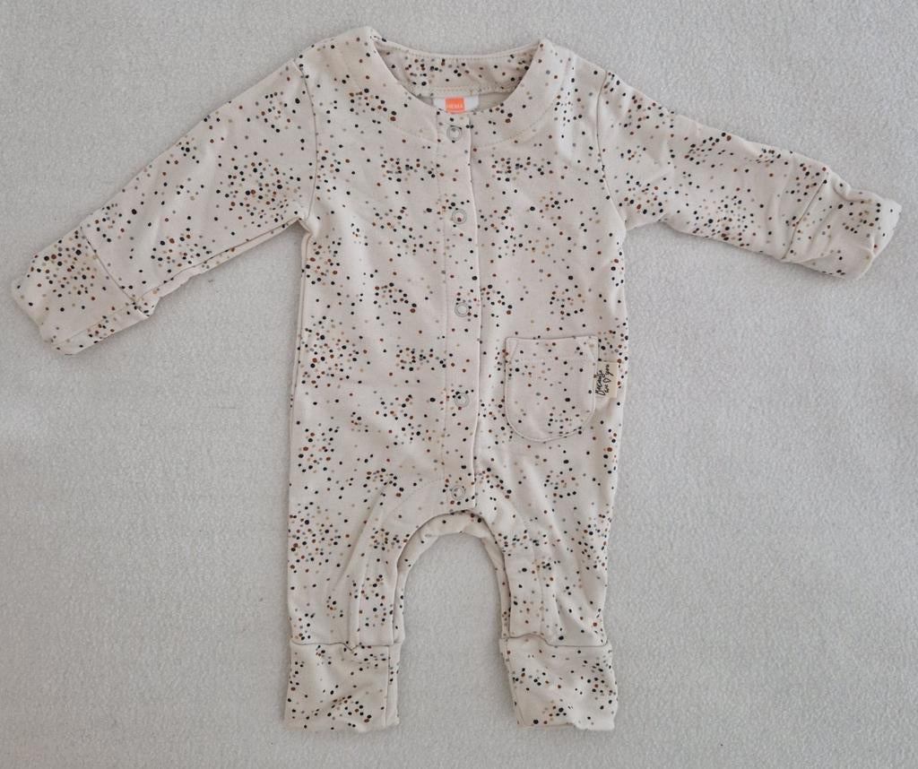Hema geboortepakje baby kleding maat 50 creme box pakje stip, Zo goed als nieuw, Hema, Pakje, Verzenden