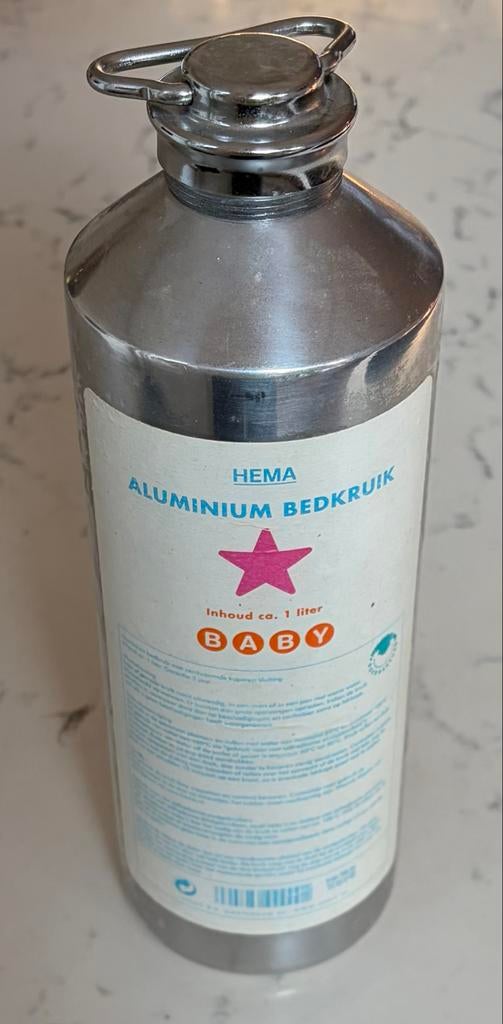 HEMA Aluminium Bedkruik - Baby - 1 Liter, Ophalen, Zo goed als nieuw, Overige typen