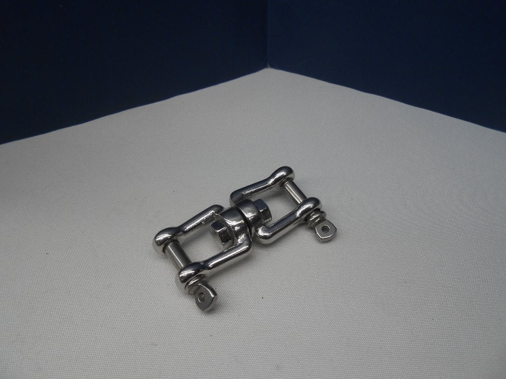 RVS Wartelsluiting, Wartel, Swivel, D-sluiting, 6 mm pin, Ophalen of Verzenden, Nieuw, Overige typen