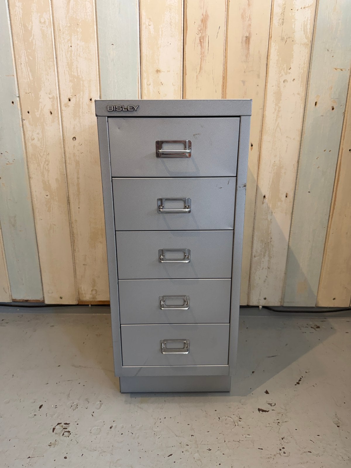 Vintage Bisley ladekast - industrieel ijzeren kast, Ophalen, ., 50 tot 100 cm, Zo goed als nieuw
