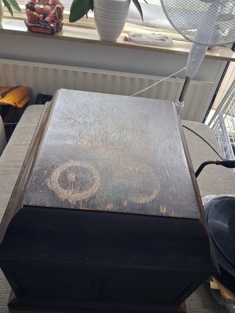 Antieke Grammofoon met platen, Ophalen, Overige merken