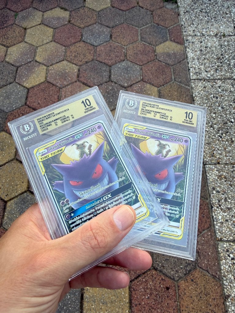 Gengar minikyu beckett 10 psa10 thai, Ophalen of Verzenden, Zo goed als nieuw