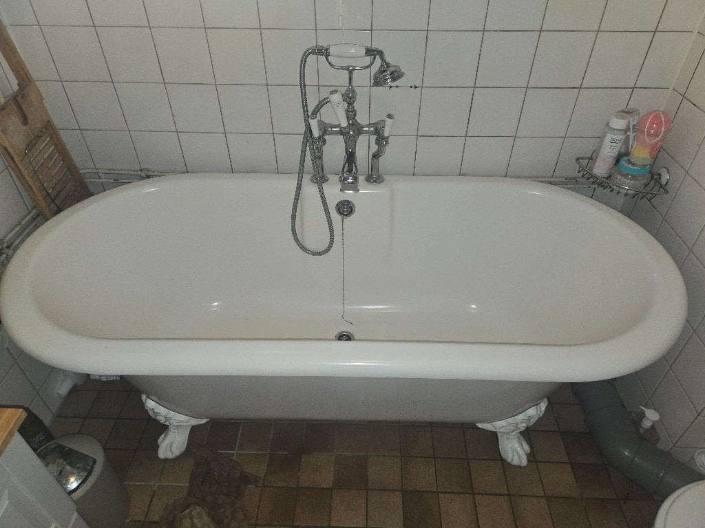 Vrijstand klassiek bad, Doe-het-zelf en Verbouw, Ophalen, Gebruikt, Steen, Bad