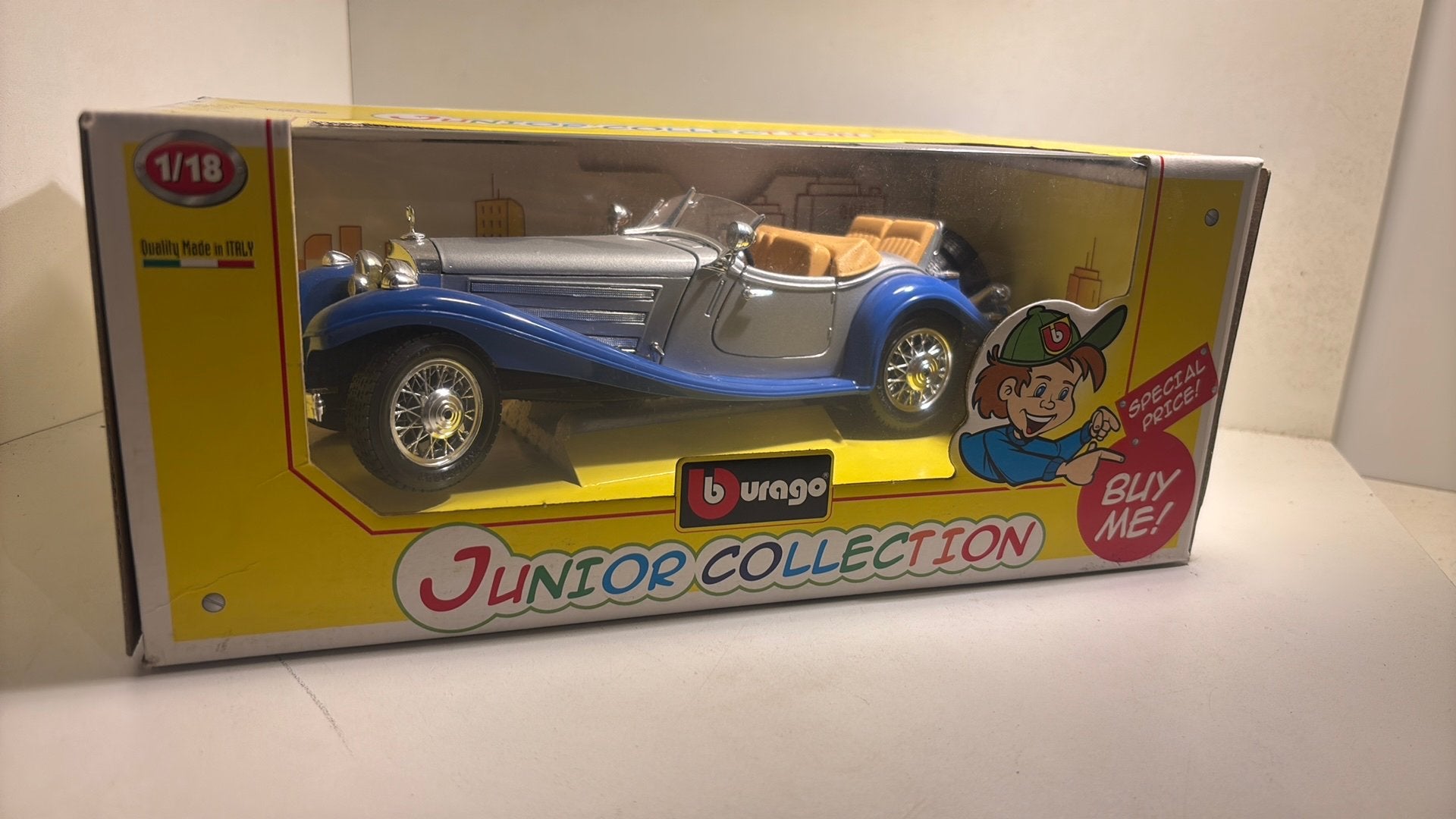 Mercedes benz 500 k junior collection bburago 1.18, Hobby en Vrije tijd, Ophalen of Verzenden, Bburago, A, A