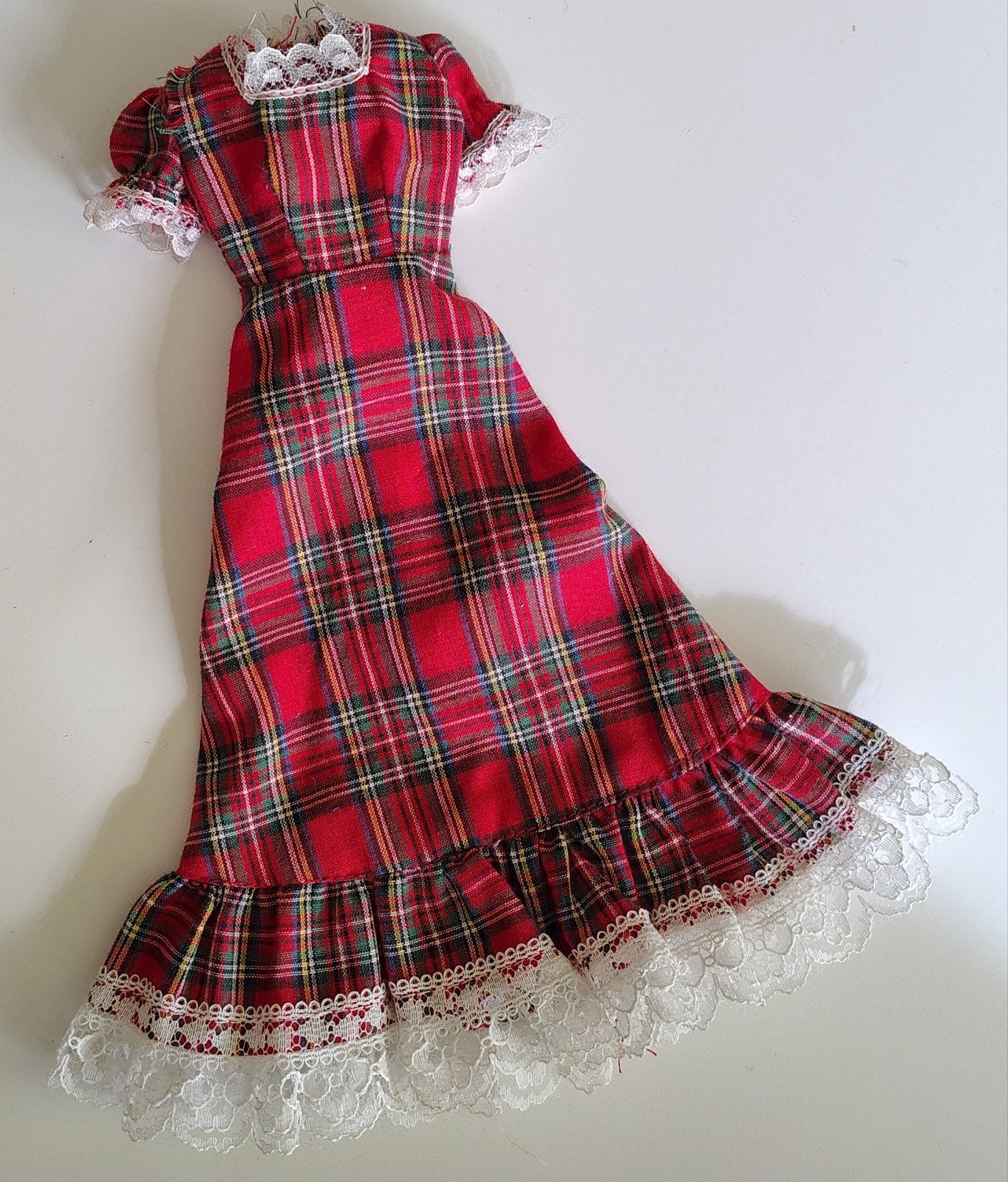 Sindy Pedigree jurkje "Tartan Touch" 1979 #44321, Ophalen of Verzenden, Gebruikt, Kleertjes