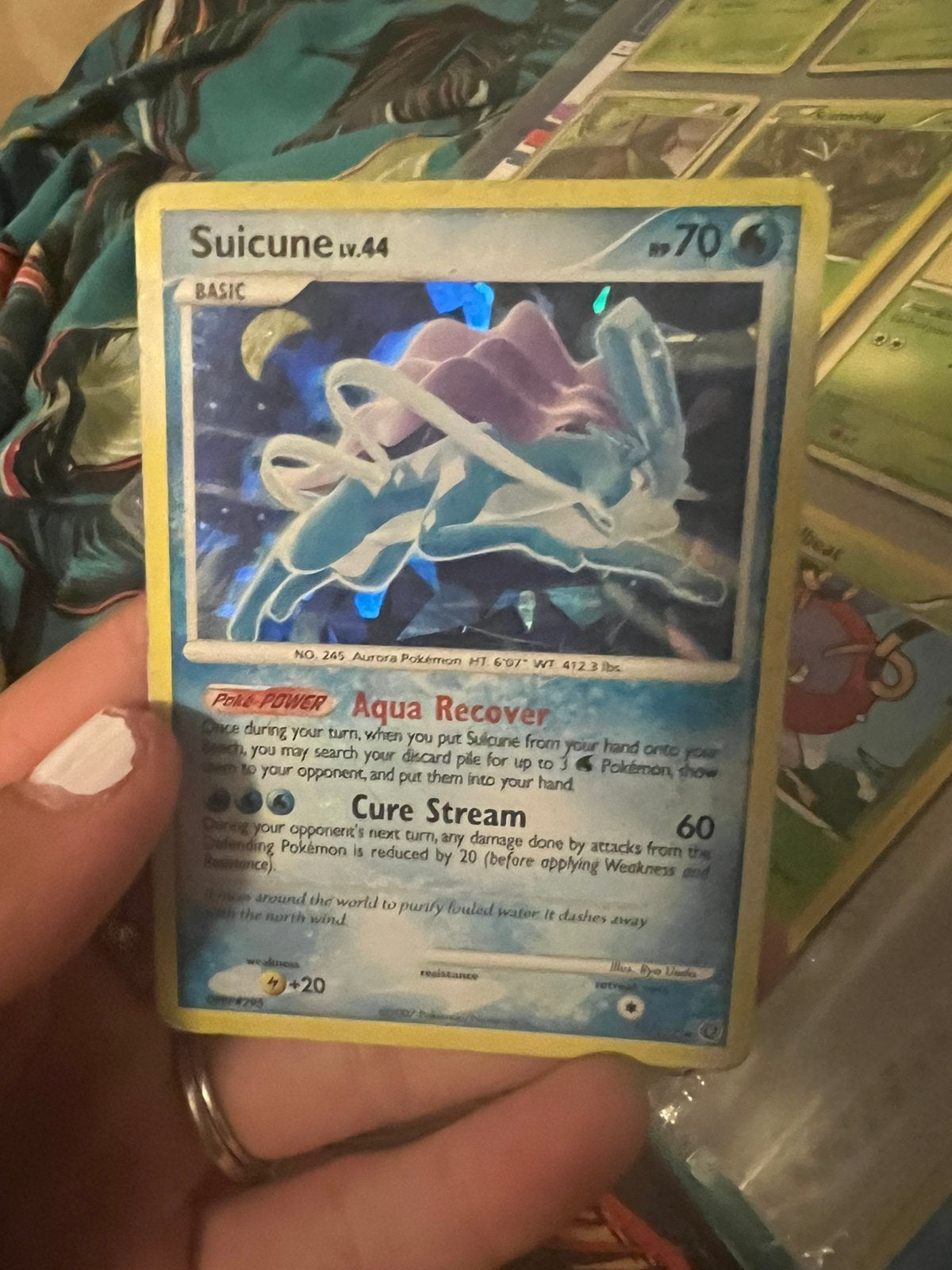 Pokemonkaart suicune 19/132 (holo), Ophalen of Verzenden, Zo goed als nieuw