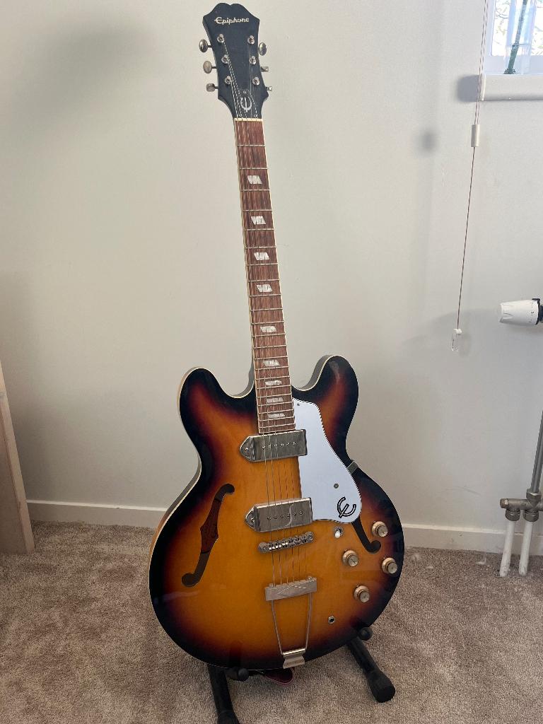 Epiphone Casino - Vintage Sunburst, Ophalen, Zo goed als nieuw, Hollow body, Epiphone