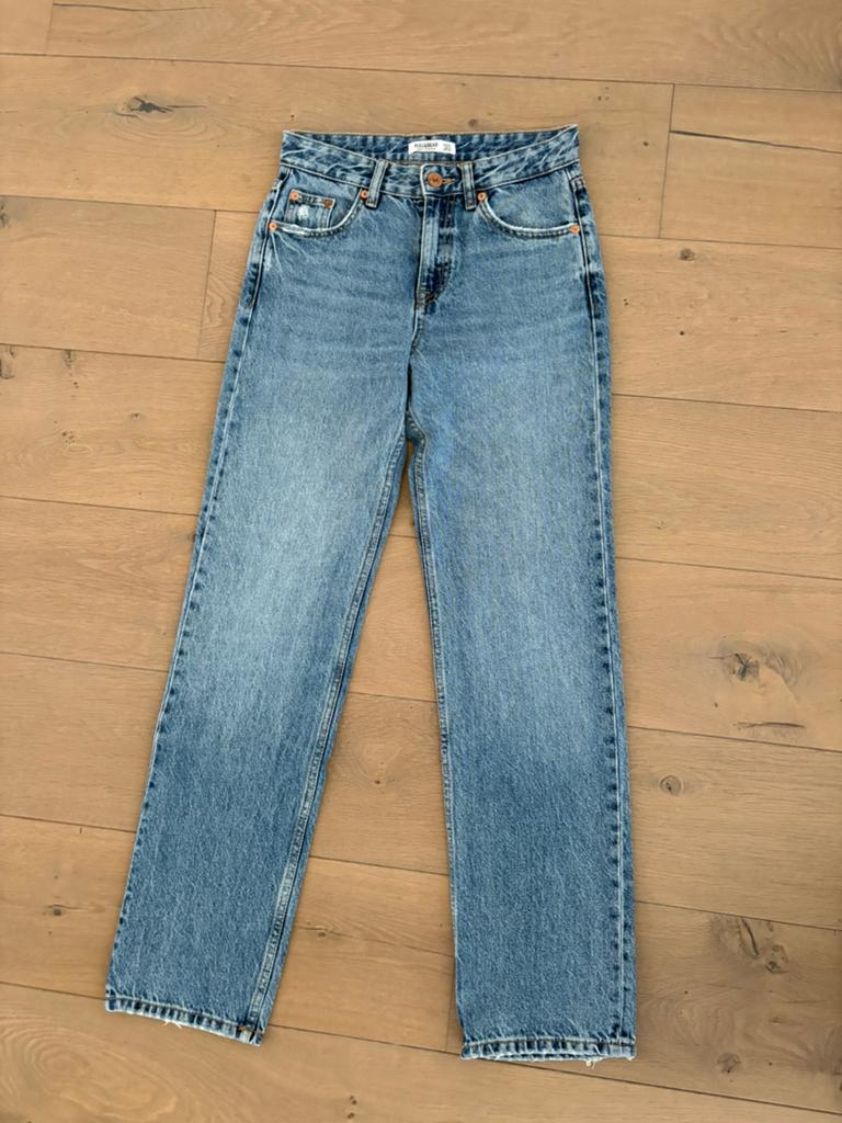 Pull&Bear spijkerbroek 34, Ophalen of Verzenden, Zo goed als nieuw, Blauw, W27 (confectie 34) of kleiner