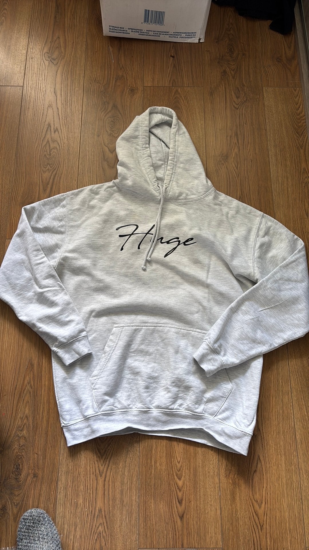 Hoodie huge, Ophalen of Verzenden, Zo goed als nieuw, Maat 52/54 (L), Grijs