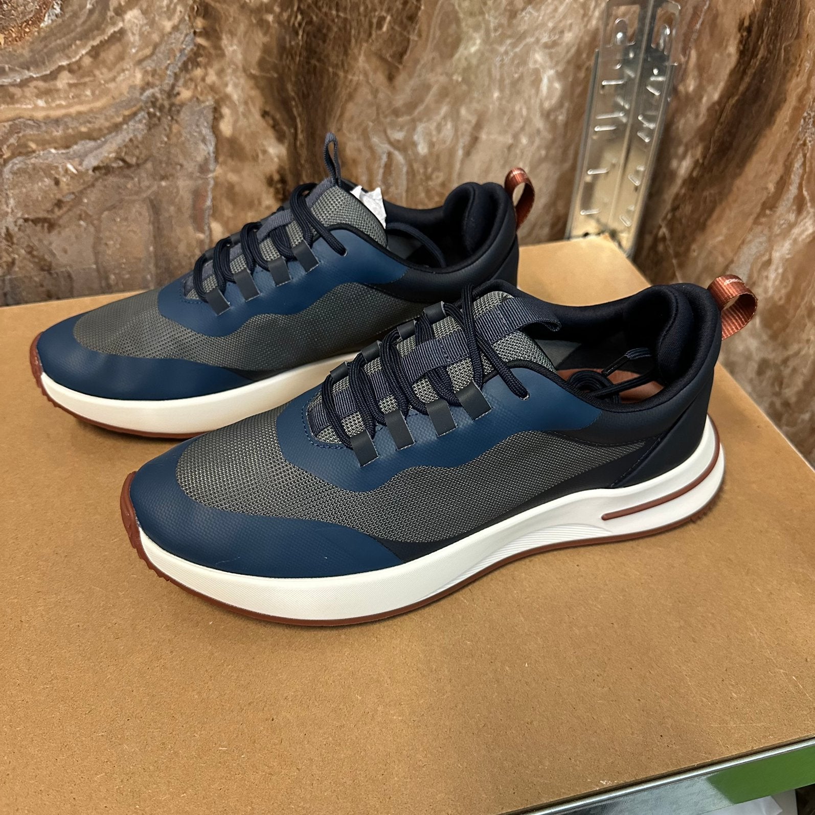 Loro Piana Week End Walk Sneakers – Blauw – Maat 39-46, Ophalen of Verzenden, Blauw, Sneakers of Gympen