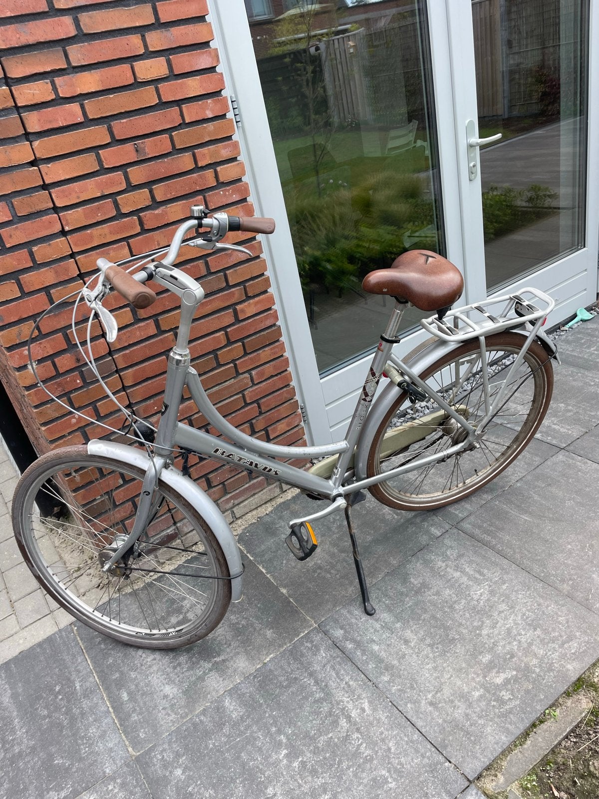 Batavus damesfiets met lage instap, Ophalen, Velgrem, Batavus, 53 tot 56 cm