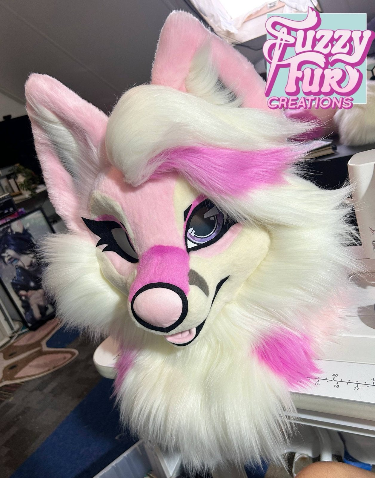 Bliss Fursuit van FuzzyFurCreations premade partial, Hobby en Vrije tijd, Kostuums, Theaterbenodigdheden en LARP, Ophalen of Verzenden