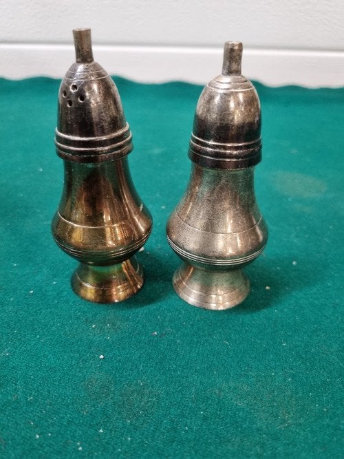 Zout en peper stel verzilverd vintage, Verzamelen, Retro, Ophalen of Verzenden