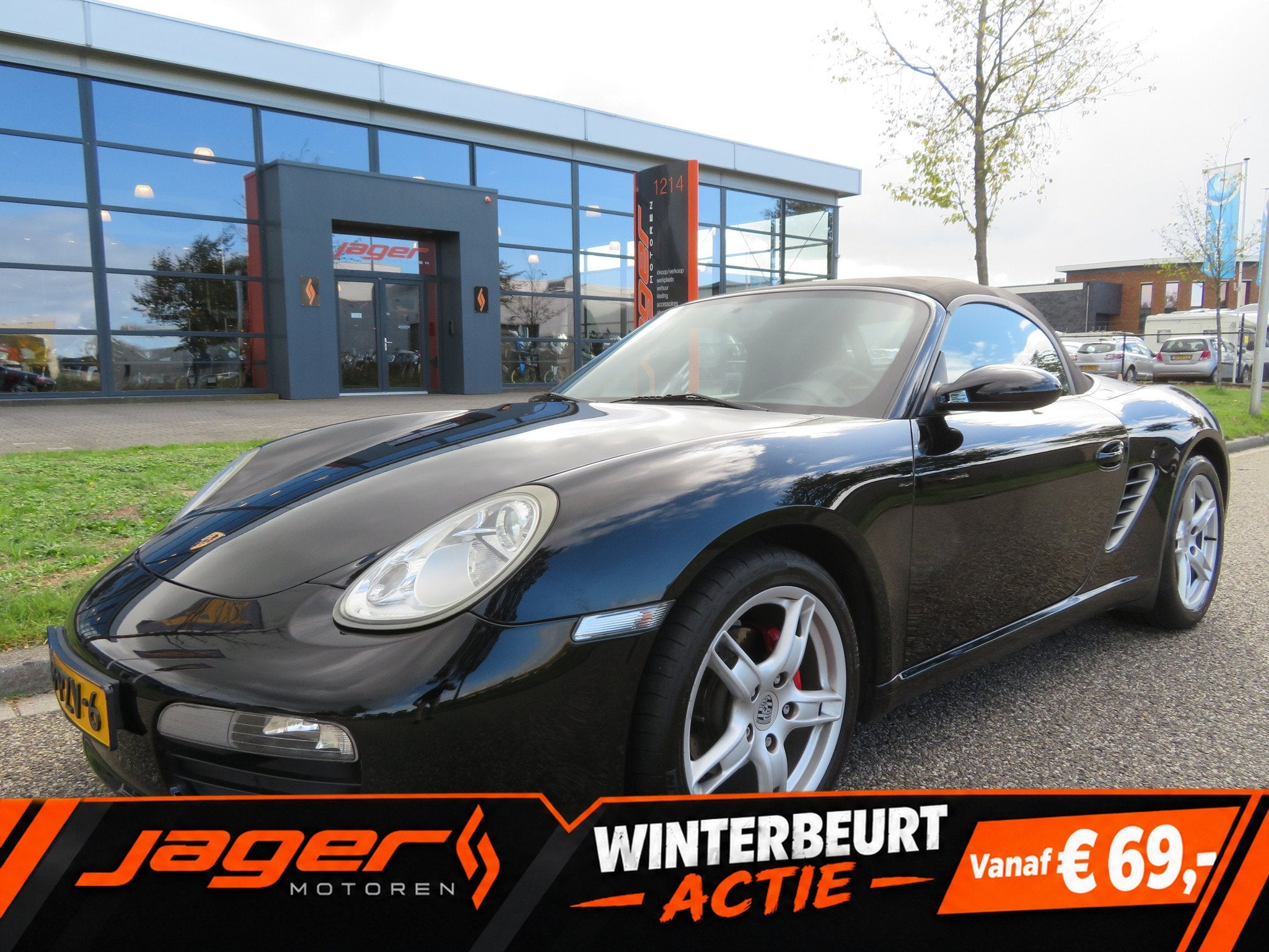 Porsche Boxster (bj 2007), Auto's, Gebruikt, Zwart, Bedrijf, Euro 4