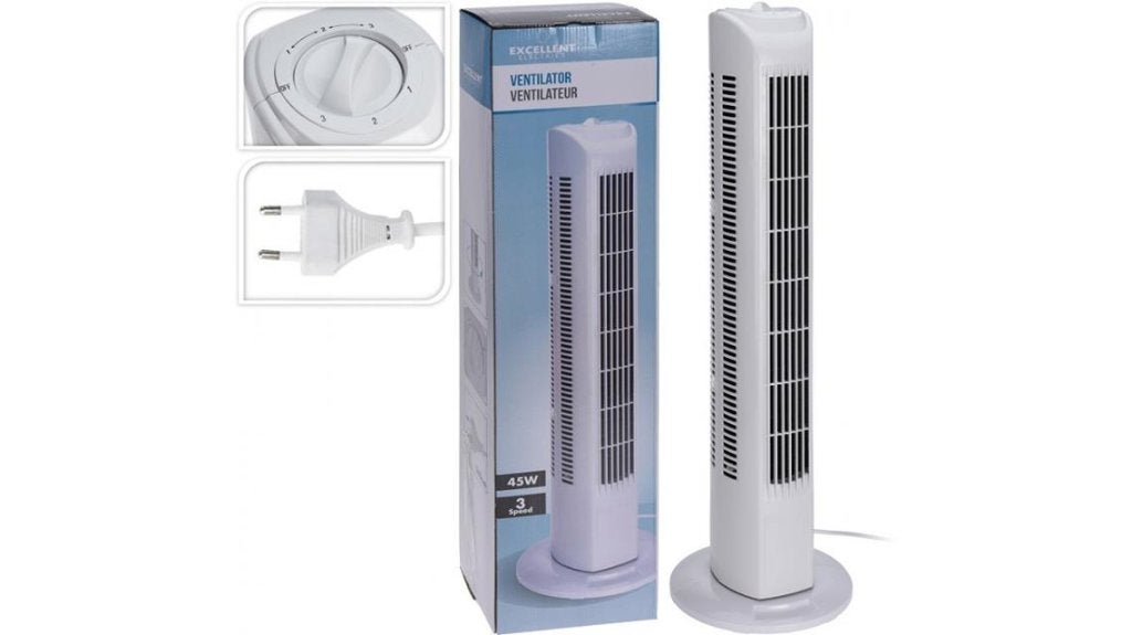 Partij Torenventilator 45W , 80 cm, 3 snelheden NIEUWE!, Ophalen, Tafel- of Grondventilator, Minder dan 60 m³, Nieuw