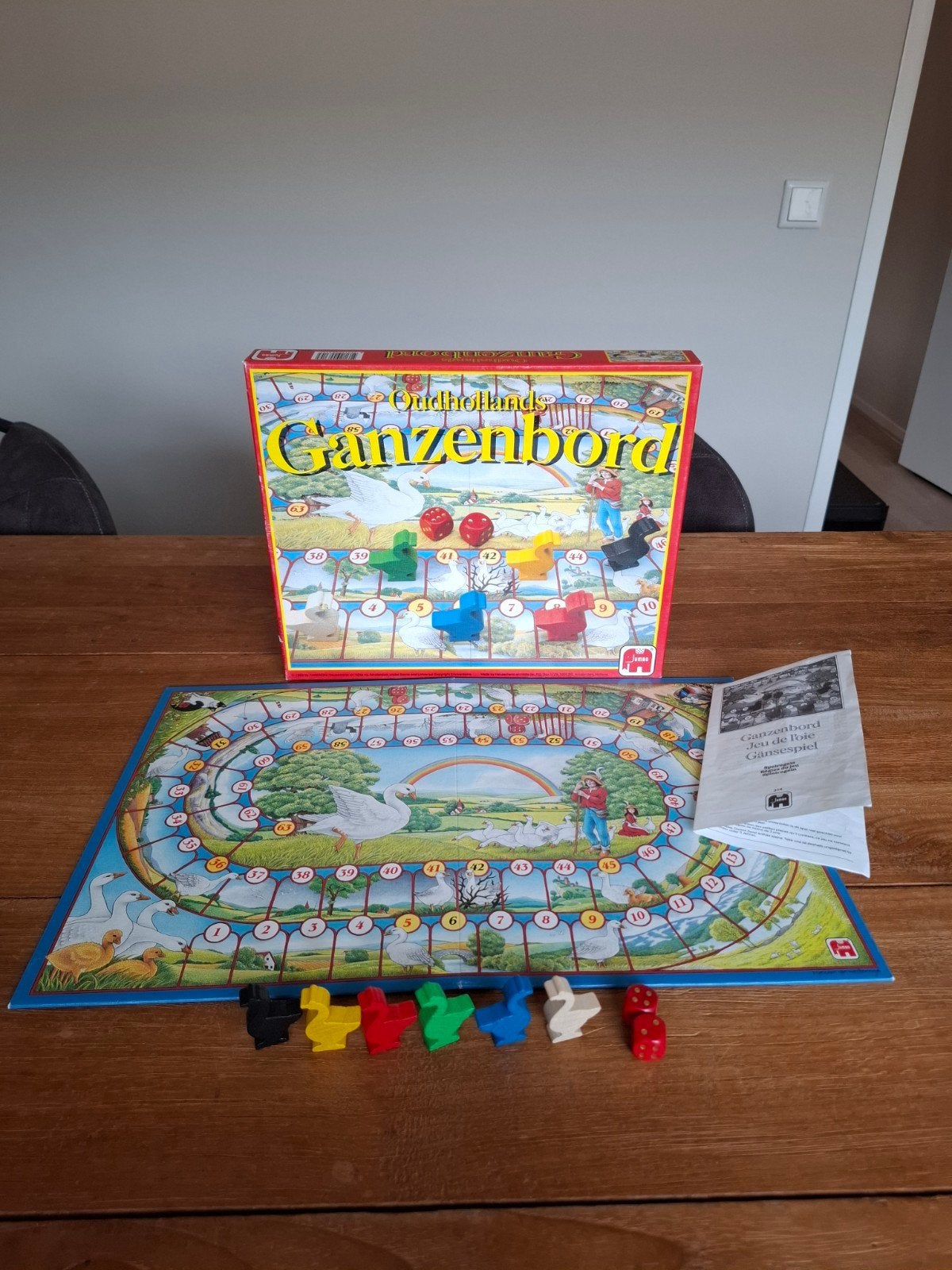 Oud Hollands Ganzenbord - Compleet Gezelschapsspel, Vijf spelers of meer, Ophalen of Verzenden, Zo goed als nieuw, Jumbo