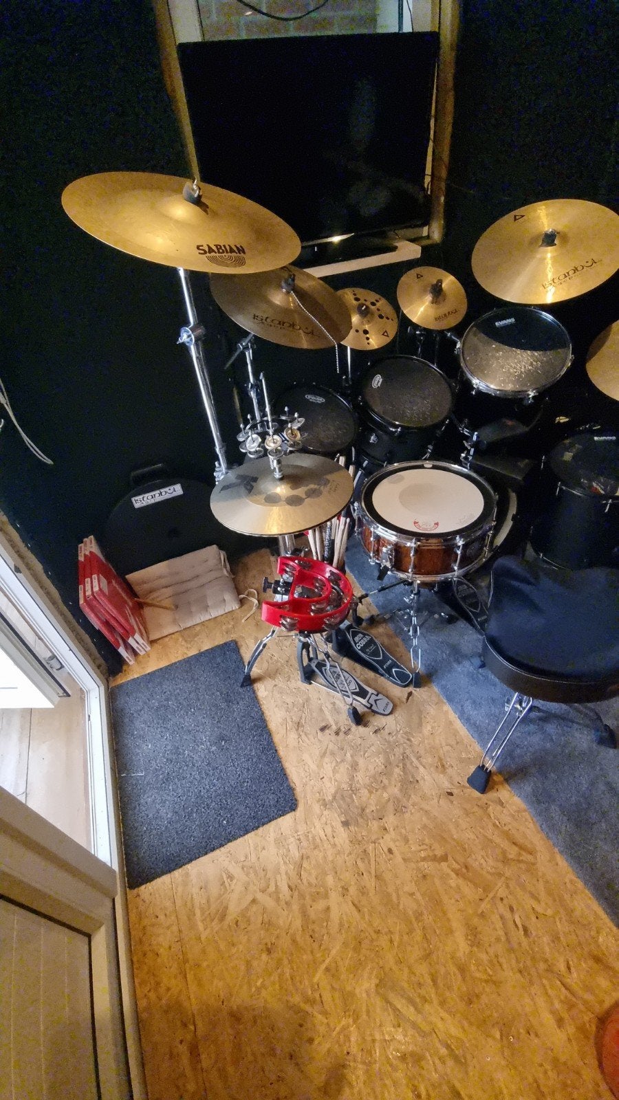 Te koop akoestisch drumstel, Ophalen, Zo goed als nieuw, Ludwig