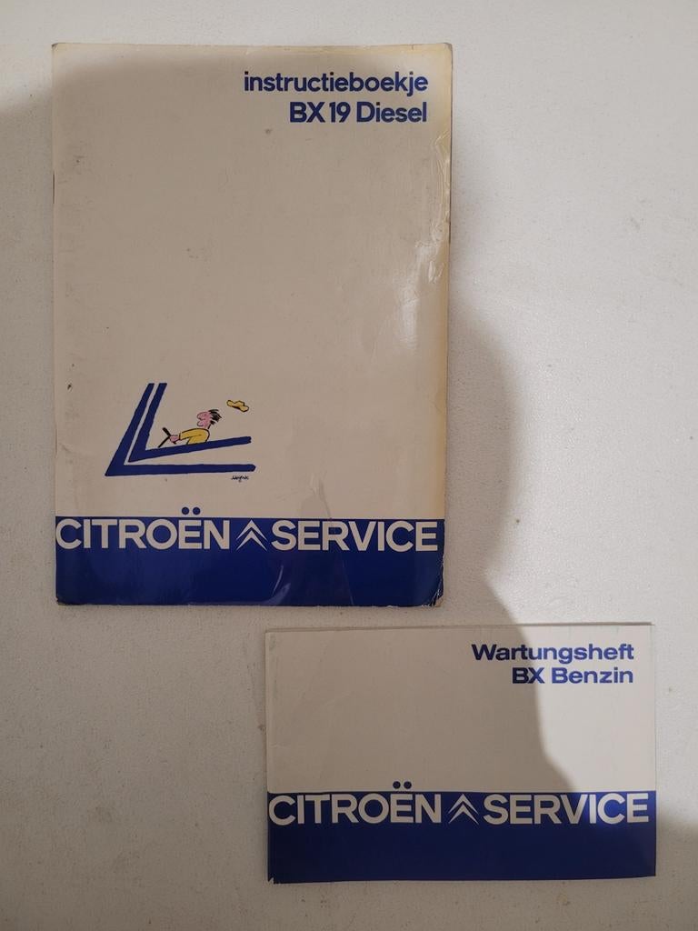 Citroën BX 19 Diesel Instructieboekje & Wartungsheft Benzine, Ophalen
