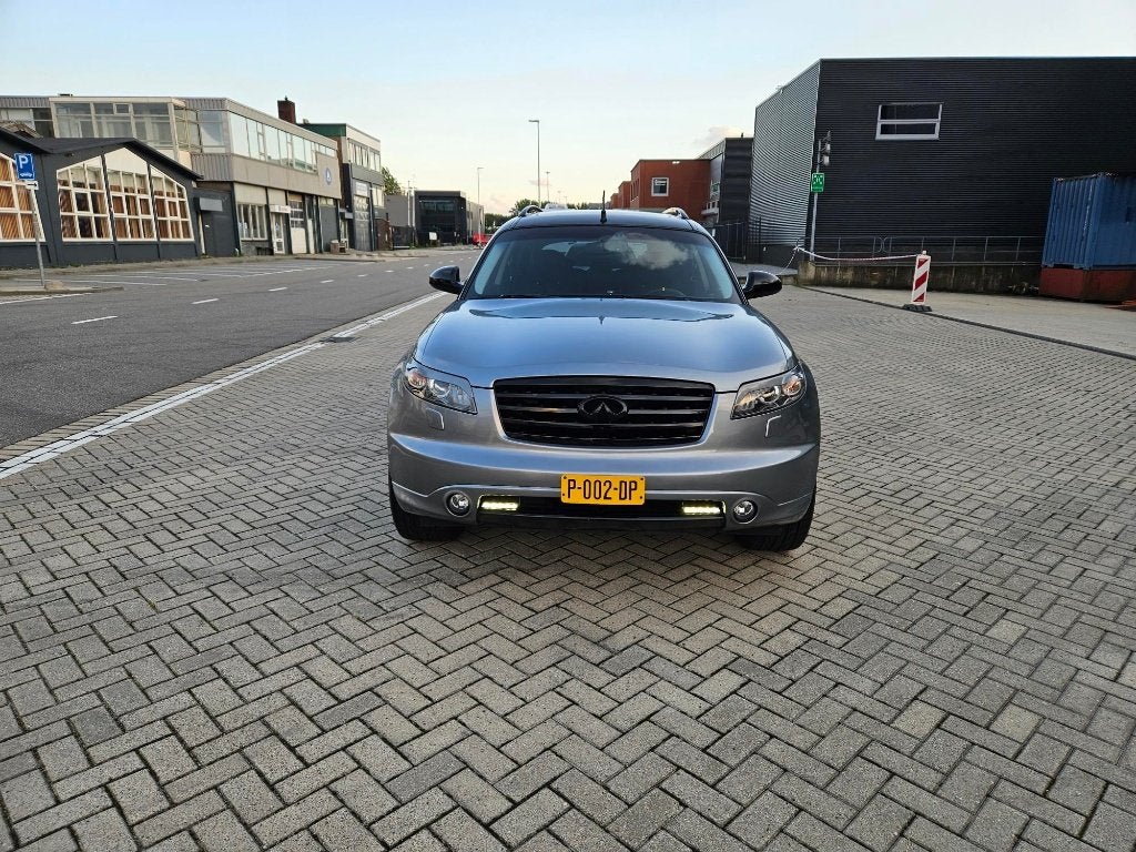 Infiniti fx35 awd 12/2006 280pk lpg-G3, Auto's, Zwart, Open dak, Leder, FX-serie